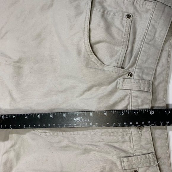 WRG Jeans Co Mens Utility Cargo Pants Size 34x32 Khaki Pockets Comfort Waist - Picture 13 of 16